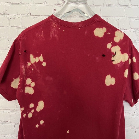 Chip Dale On The Naughty List Christmas Unisex Bleached Distressed T-Shirt - L - Picture 5 of 6